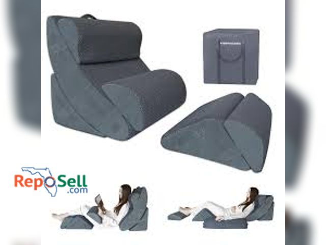 Lot 31-6361 - King Pavonini Bed Wedge 6pc Pillow Set, Appears New - 1st Pic Is Representation Of Item