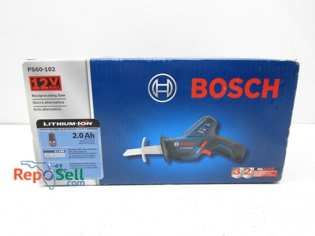 Lot 31-1330 - New Bosch 12V Model PS60-102 Reciprocating Saw with 2ah Battery and Charger