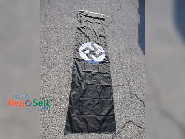 Lot 31-6200 - Black Blood Banner Blutfahne Hakenkreuz NSDAP Flag 8'x 2'