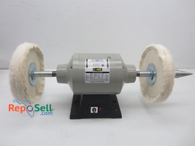 Lot 31-1361 - Industrial 10" Grinder Buffer/Stark Buffing Motor 1HP #45805 - Powers On