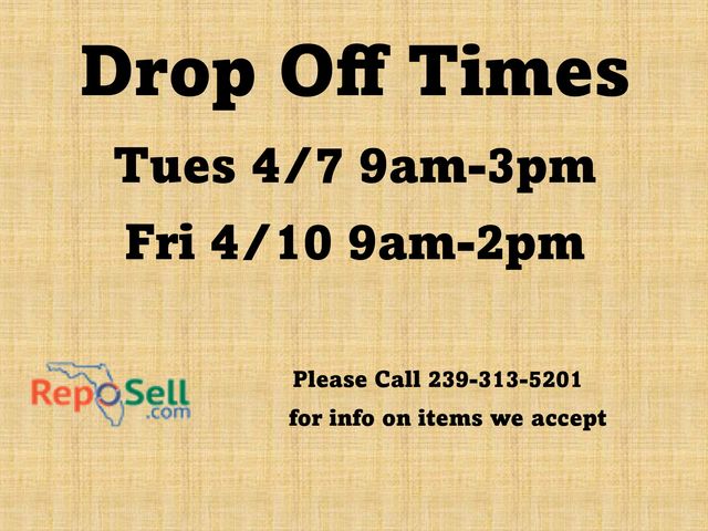 Drop Off Times & Consignment Info