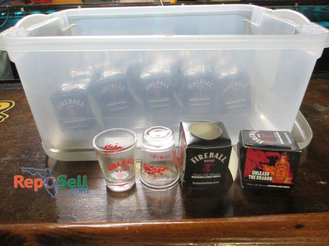Lot 31-2159 - (18) New Fireball Shot Glasses with Boxes