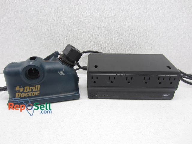 Lot 31-3298 - Drill Doctor 250 Handyman (Drill Bit Sharpener) &amp; APC Surge Protector - Both Power On