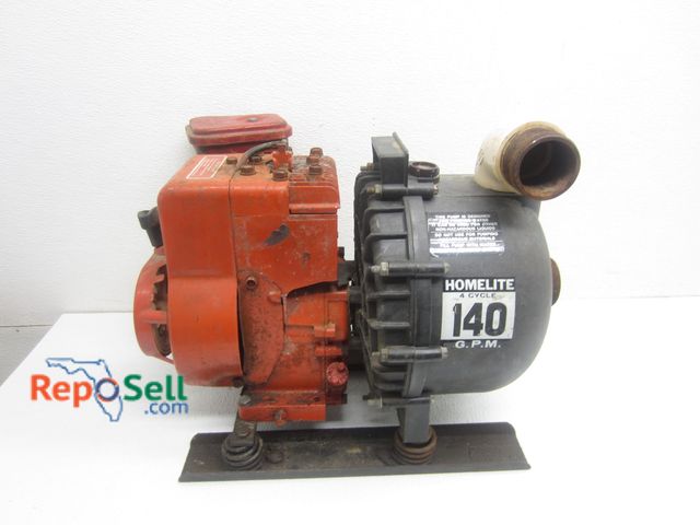 Lot 31-9227 - Homelite 4 Cycle Trash Pump 140 GPM - No Gas, Has Compression