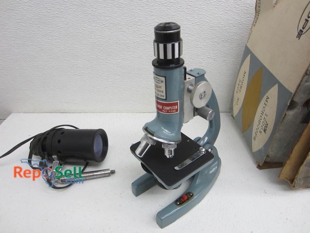Lot 31-2439 - Vintage Zoom 1200X Microscope #5404 With Original Box And Some Acces