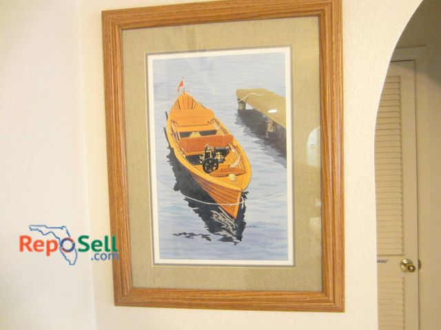 Lot 31-8666 - Framed 20.5"x26.5" John Murden Print Featuring Vintage Wooden Boat Scene