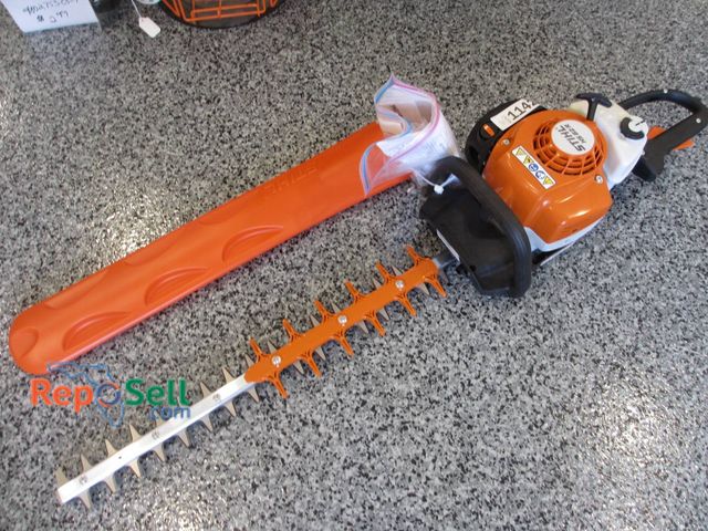 Lot 31-1142 - New Stihl HS 82R Gasoline Hedge Trimmer With Orange Blade Cover. Features Double-Sided Blades Design...