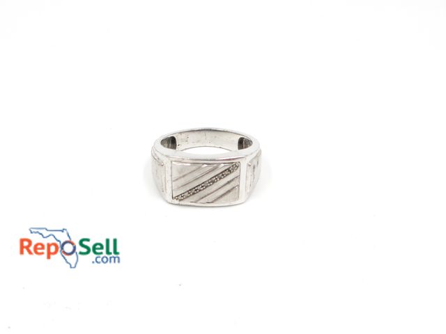 Lot 31-3006 - .925 Silver Ring Size 10.5 with Swivel Front "DAD" - 7.17g total