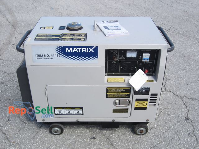 Lot 31-1102 - Matrix Diesel Generator on Wheels #41450 - Turns Over on Jump