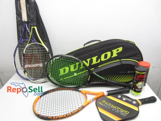 Lot 31-9441 - (4) Tennis Rackets, (12) Tennis Balls And (2) Tennis Bags