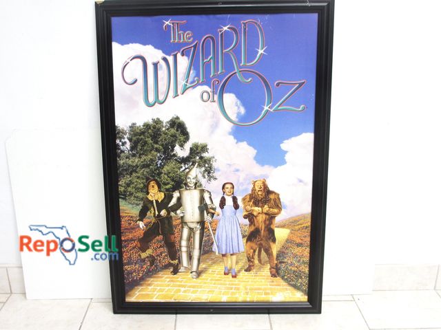 Lot 31-1184 - Framed Wizard of Oz Poster; 39" x 27"