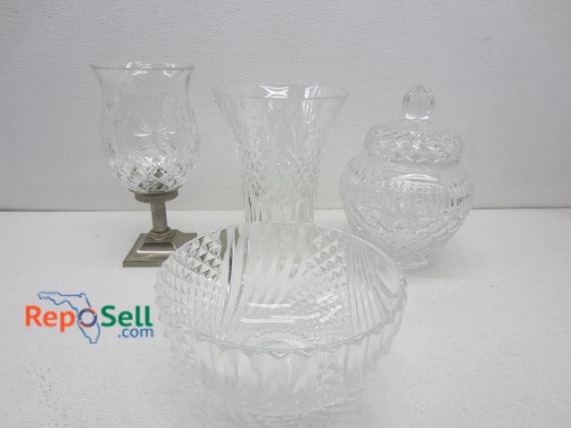 Lot 31-3333 - 4pc Glassware Lot some Waterford