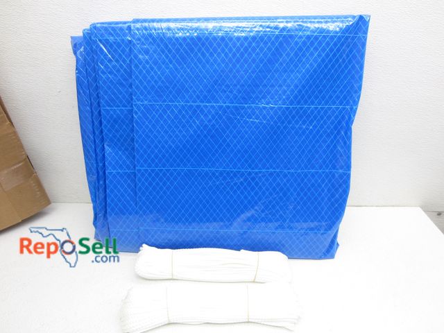 Lot 31-3131 - Blue 20x25 Tarp w/(2) Ropes