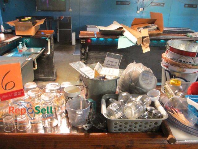 Lot 31-2167 - Bar Supplies: Ice Buckets, Sign Holders, Spice Shakers, etc.