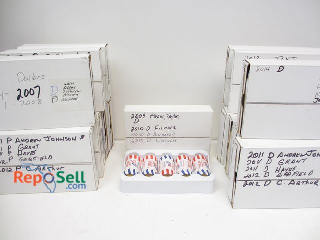 Lot 31-3020 - (78) Uncirculated Mint Rolls 2007-2016 Presidential Coins - Reagan, Bush, Washington, Grant, Lincoln...