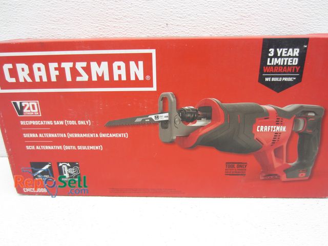 Lot 31-7212 - New Craftsman 20V Reciprocating Saw #CMCS300B - Tool Only