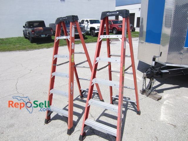 Lot 31-3332 - (2) Werner 6' Fiberglass a-Frame Ladders