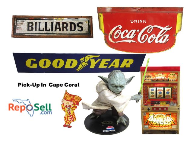 Antique Sign Collection CAPE CORAL 2/24/26**PICK UP in CAPE**Cash Payments Accepted at Pick Up.