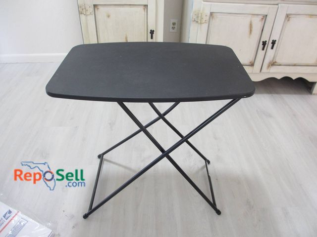 Lot 31-8553 - Black Folding Tray Table Approximately 26"L