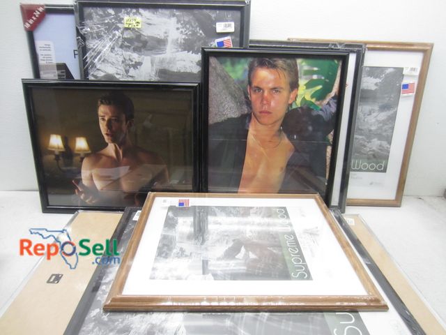 Lot 31-9385 - Approximately (12) picture frames, various sizes &amp; materials, new old stock