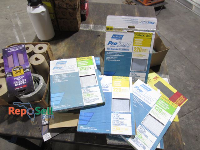 Lot 31-8233 - Lot of various sand paper, paper, etc