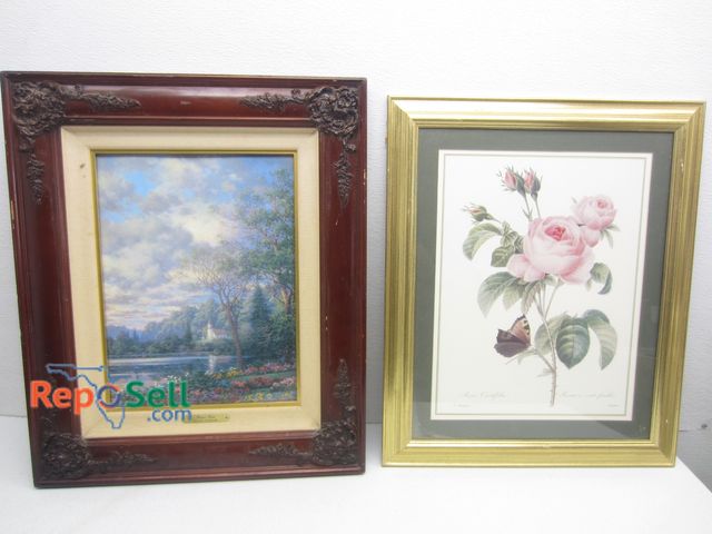 Lot 31-9067 - (2) Framed Prints: 394/1000 Rose Gate And P.J. Redoule, Largest Is 24"x20"