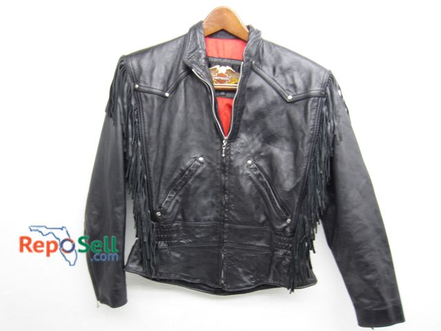 Lot 31-5477 - Womens Harley Davidson Fringed Leather Jacket, Size Med.