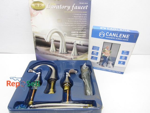 Lot 31-8562 - Magnetic Screen Door, Faucet - Both Appear Unused