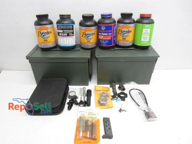 Lot 31-3444 - (2) Metal Ammo Cans And Firearms Acces