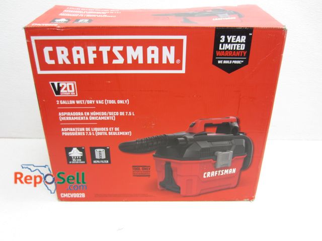 Lot 31-6304 - New Craftsman 20V 2G wet/Dry Vac - Tool Only - #CMCV002B