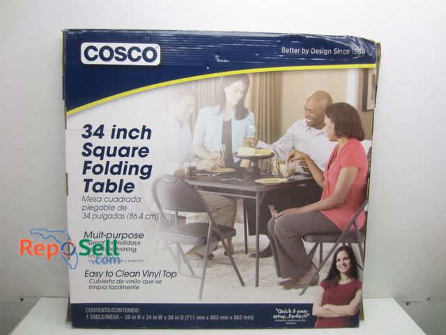 Lot 31-8298 - Square Card Table 34x34", 28"H