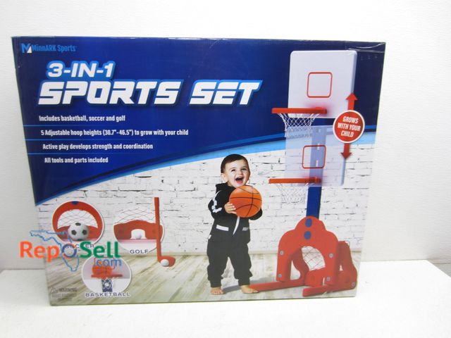 Lot 31-5188 - 3 in 1 Kids Sports Set - Appears Unused