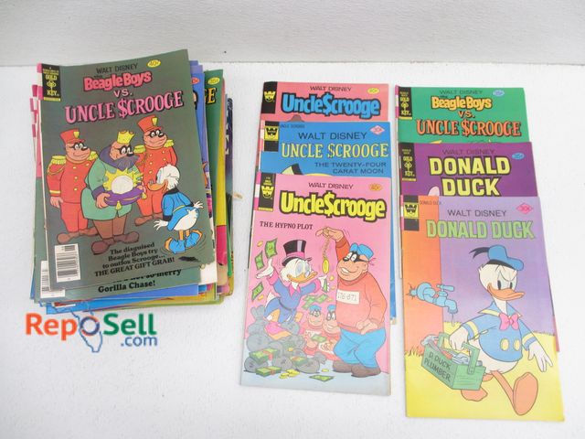 Lot 31-8083 - (63) Walt Disney Comics (60s &amp; 70s): Scrooge, Donald Duck, etc.