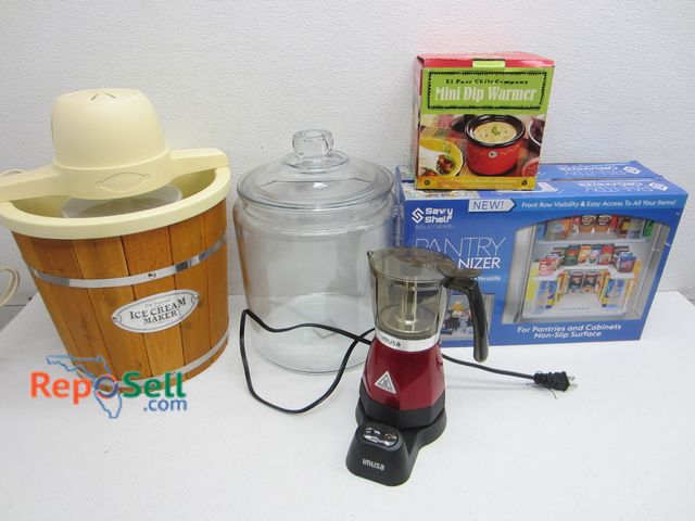 Lot 31-2540 - Kitchenware; Includes Ice Cream Maker; Pantry Organizer; Etc