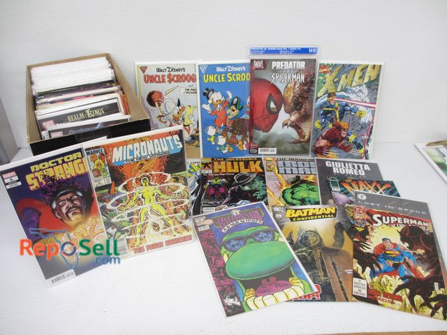 Lot 31-1057 - Approx. (100) Assorted Comic Books; Marvel, DC and Indie Titles; Batman, Hulk, X-Men Etc., Some Bagg...