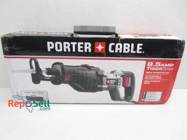 Lot 31-2131 - Porter Cable 8.5Amp Tiger Saw Orbital Reciprocating Saw # PC85R50K - Appears New