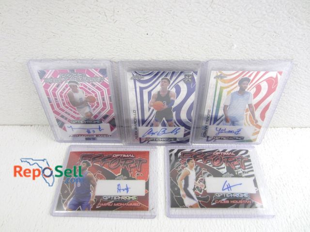 Lot 31-7256 - (5) Autographed Leaf Basketball Cards - Authenticity Guaranteed by Leaf Trading Cards