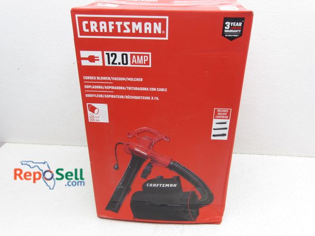 Lot 31-6222 - Craftsman Corded Blower / Vacuum / Mulcher; 12 amp, Model CMEBL7000; New in Box