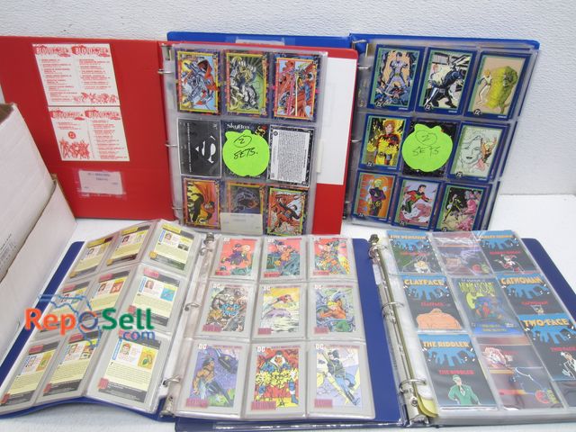 Lot 31-4426 - Trading Card Collection in (9) 3-Ring Binders : Batman, Wolverine, X-Men, etc.