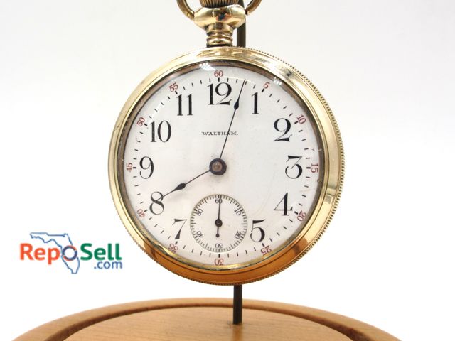 Lot 31-6045 - Waltham1903 Pocket Watch 17J Size 18 Grade 825 Model 1883 - Movement # 12854821 - Running when teste...
