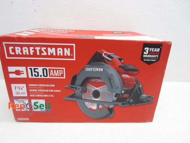 Lot 31-5358 - New New Craftsman 15.0 AMP 7 1/4" Circular Saw #CMES510