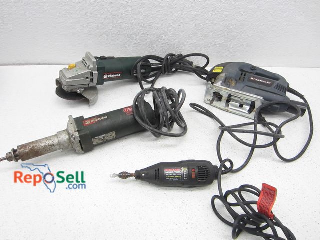 Lot 31-2466 - (4) Power Tools: Jig Saw, Cut Off Tool, Dremel Moto-Tool etc - All Power On