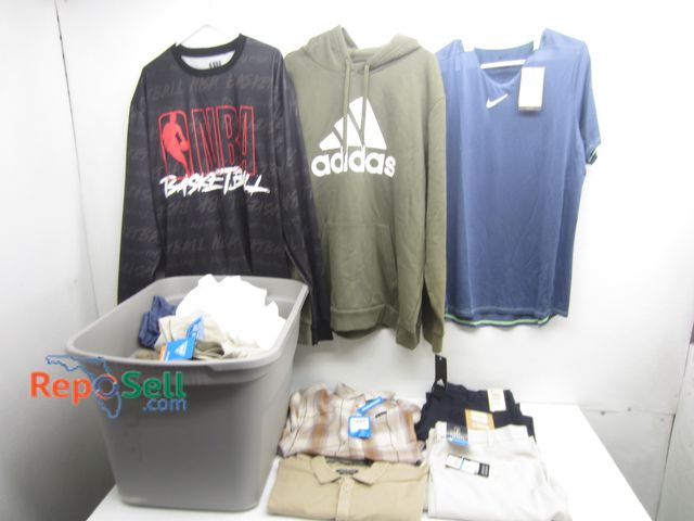 Lot 31-8361 - Various Mens Clothing w/Tags : Nike, Adidas, Kenneth Cole, NBA, PGA, etc. - Various Sizes