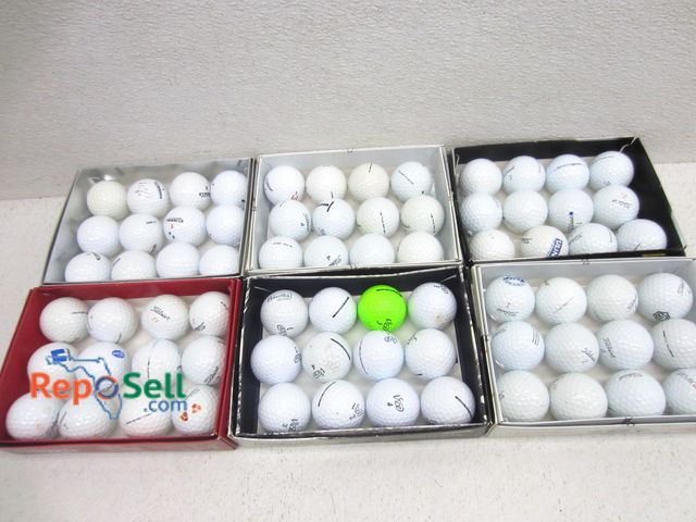 Lot 31-6355 - (72) Quality Brand Golf Balls: Titleist, Pinnicle, Vise etc