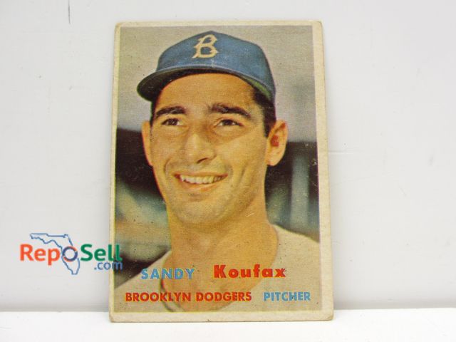 Lot 31-6020 - 1956 Sandy Koufax #302 Baseball Card