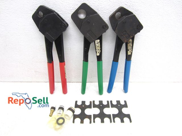 Lot 31-5374 - (3) Zurn Pex Pipe Crimping Tools And Go-No-Go Gauges