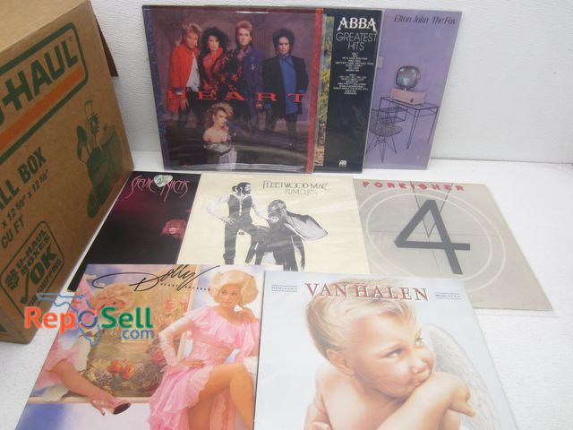 Lot 31-7291 - Approx (50) Vintage Vinyl Records: Heart, Elton John, Dolly etc