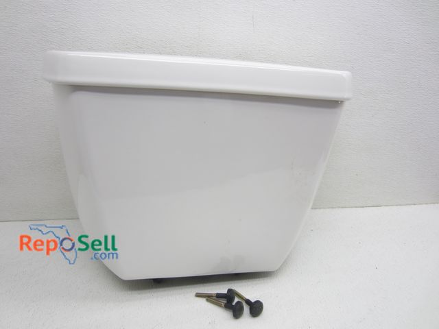 Lot 31-8313 - Kohler Toilet Tank: White, 1.28GPF, Lid Push to Flush/Handle-less Toilet