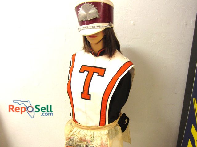 Lot 31-1041 - Female Mannequin on Pedestal with Band Jacket and Hat