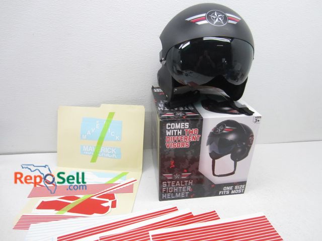 Lot 31-1314 - New Stealth Fighter Helmet with Maverick Top Gun Decals